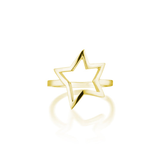 14K Gold Open Star Ring from Serena Van Rensselaer x Le Petit Prince© Collection