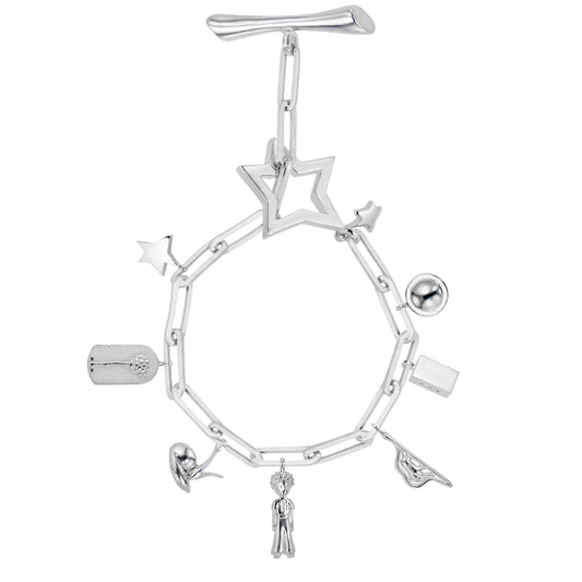 L'enchantment Star Toggle Sterling Silver Charm Bracelet from Serena Van Rensselaer x Le Petit Prince© Collection