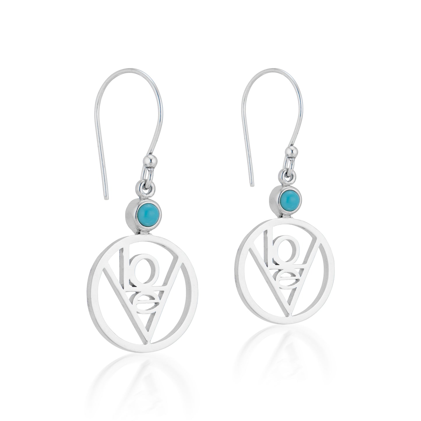LoVe Earrings With Turquoise