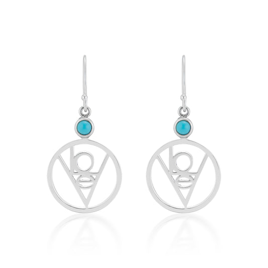 LoVe Earrings With Turquoise: LoVe© Collection