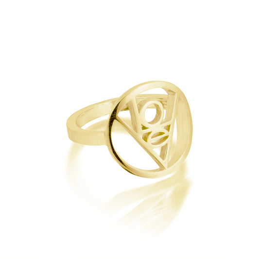 14k Gold Love Ring: LoVe© Collection