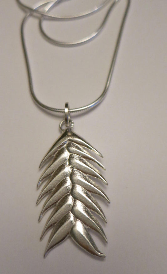 Sterling Silver Wheat Necklace: Willow & Wheat Collection